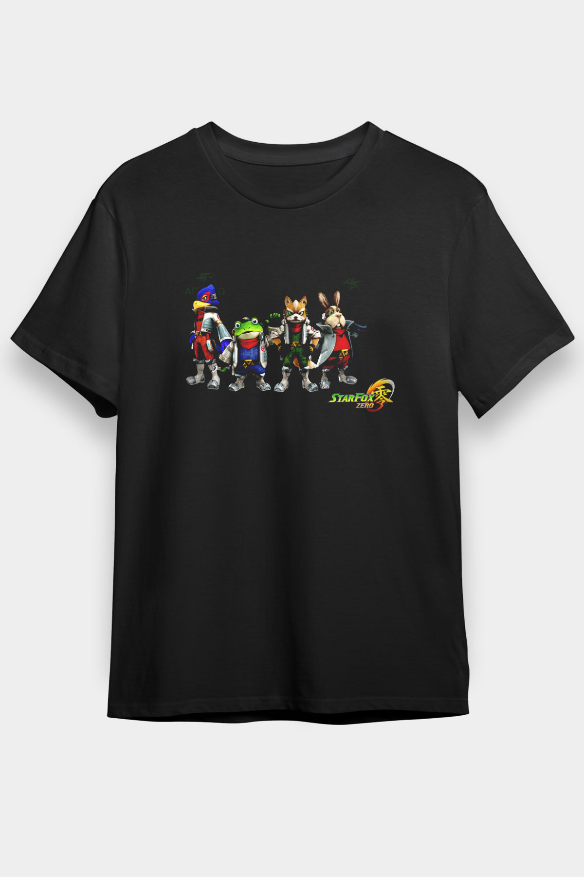 Star Fox Siyah Unisex Tişört T-Shirt