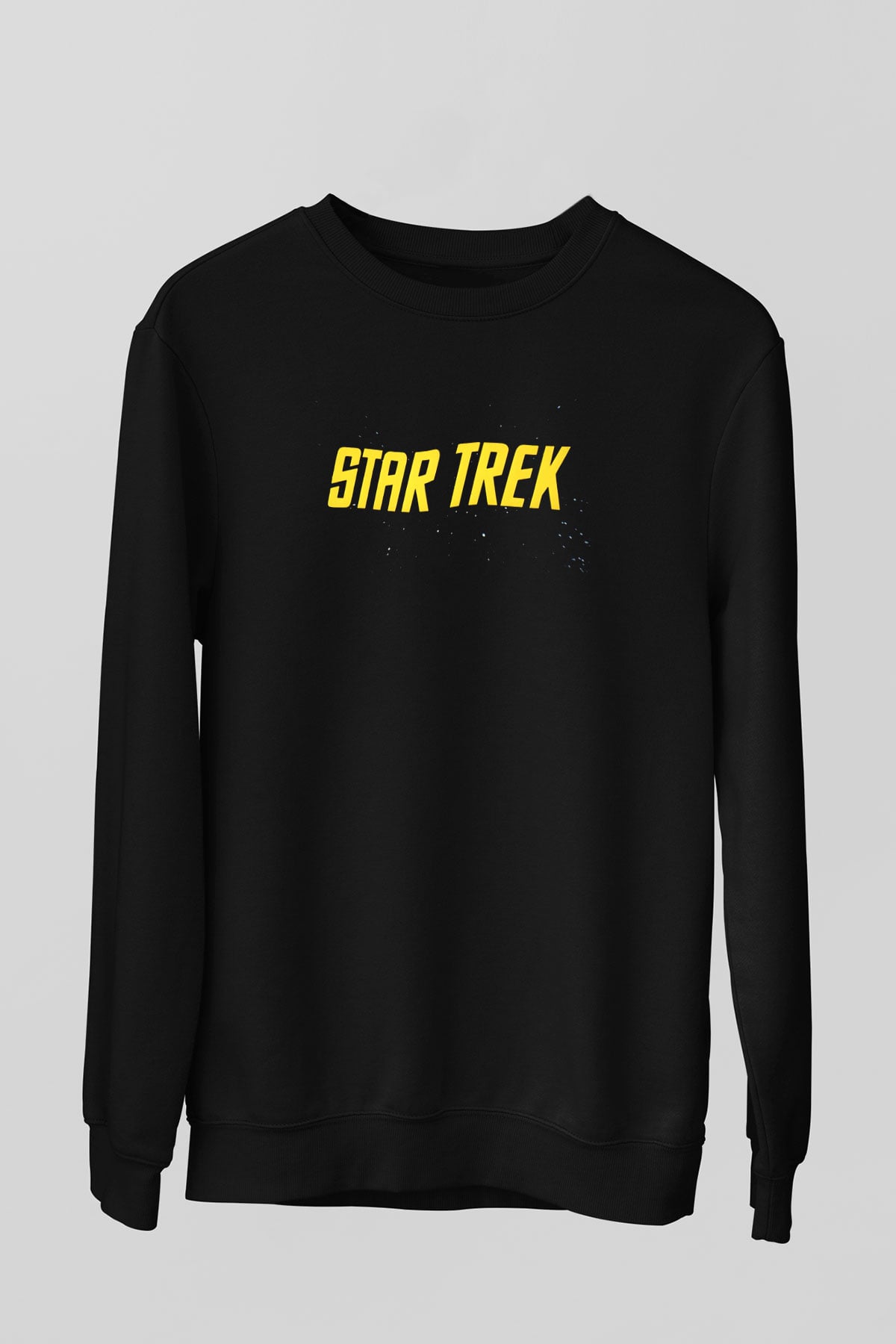 Star Trek Siyah Unisex Sweatshirt