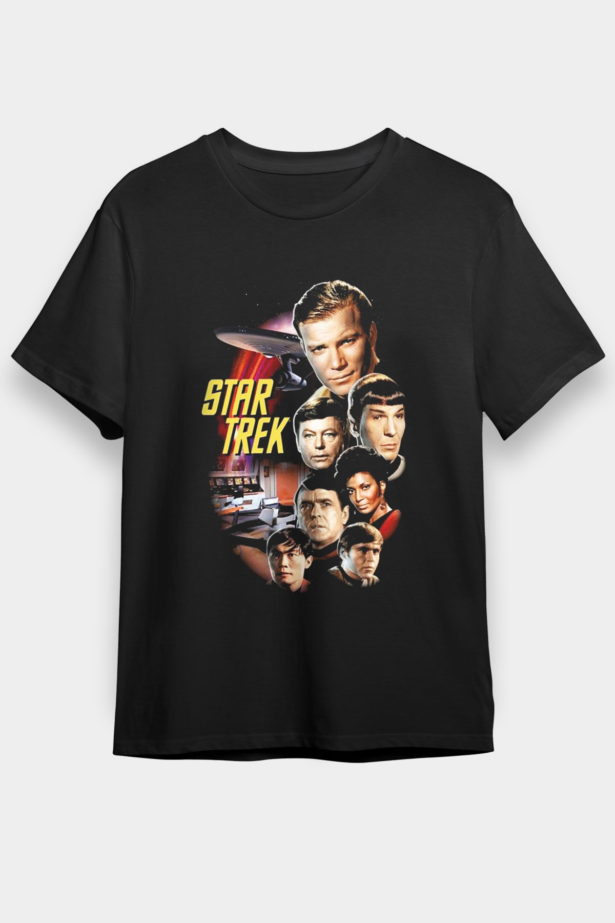 Star Trek Siyah Unisex Tişört T-Shirt