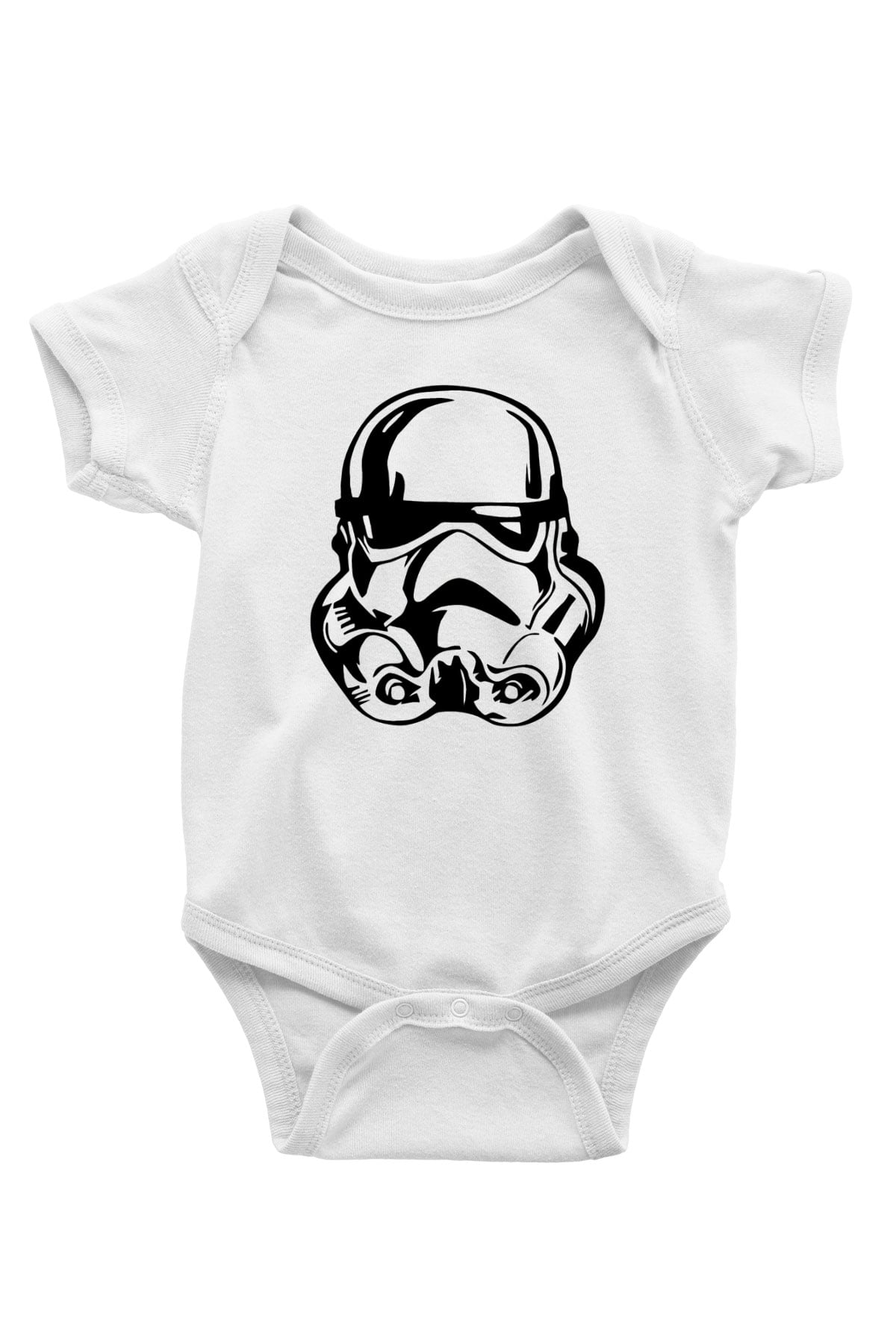 Star Wars Baskılı Beyaz Unisex Bebek Body - Zıbın