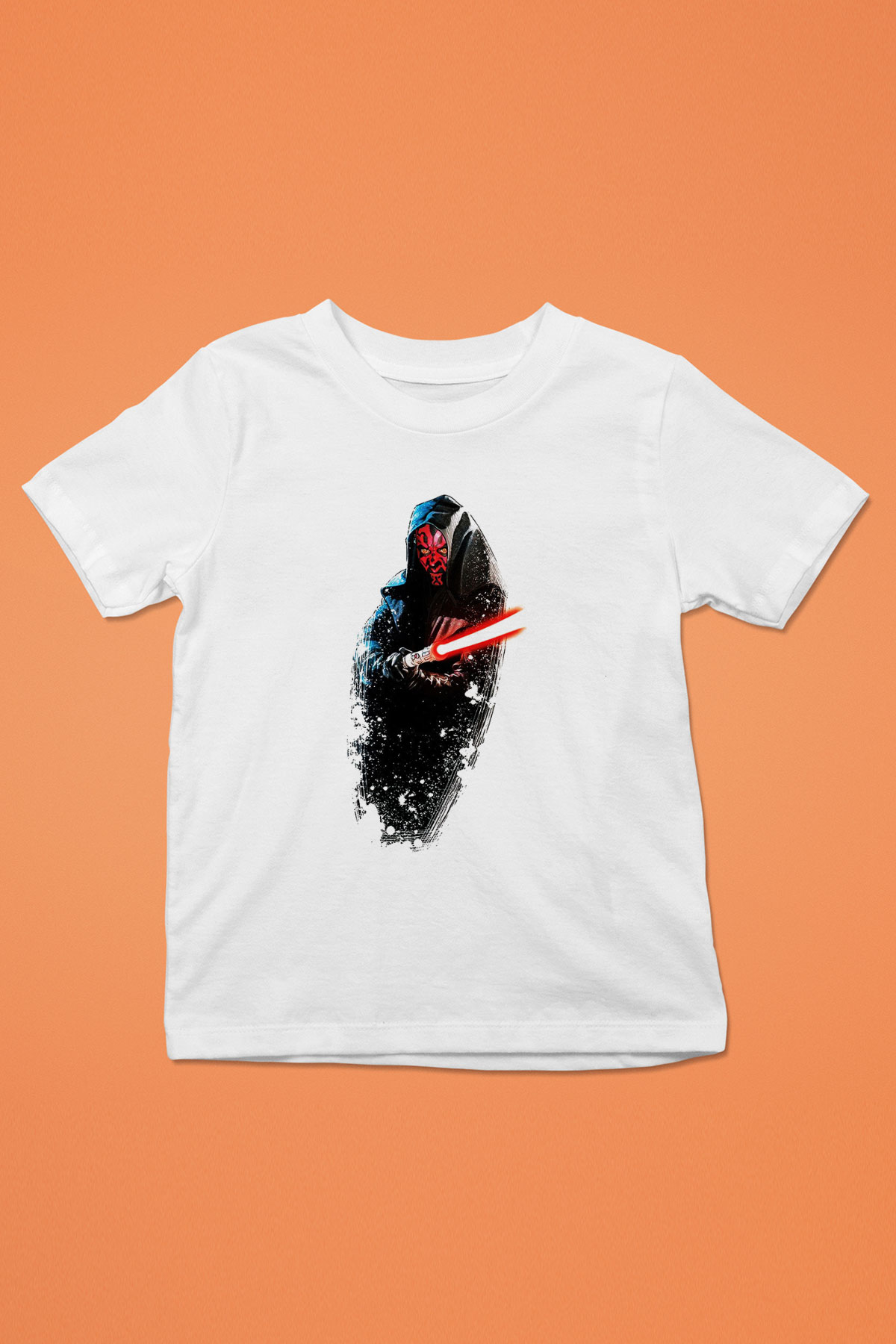 Star Wars Baskılı Beyaz Unisex Çocuk Tişört
