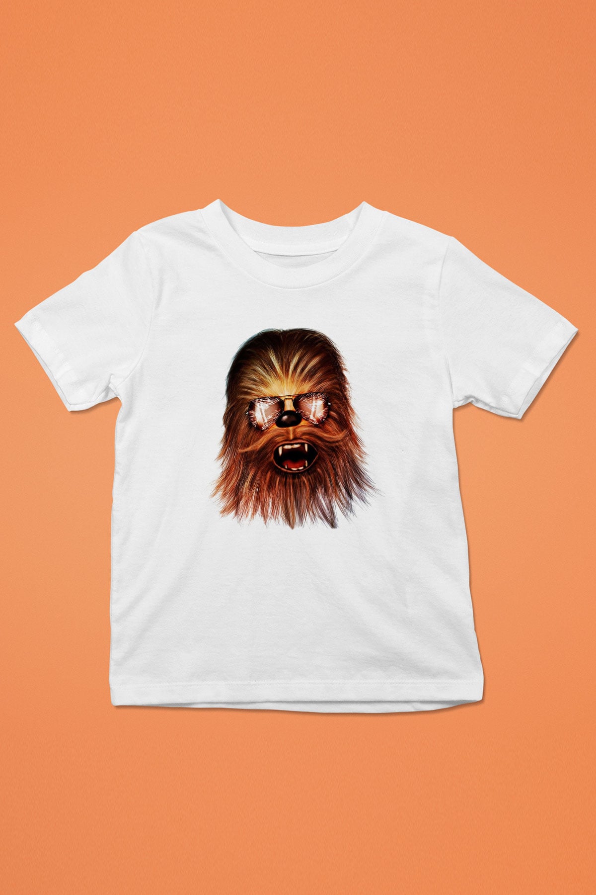 Star Wars Baskılı Beyaz Unisex Çocuk Tişört