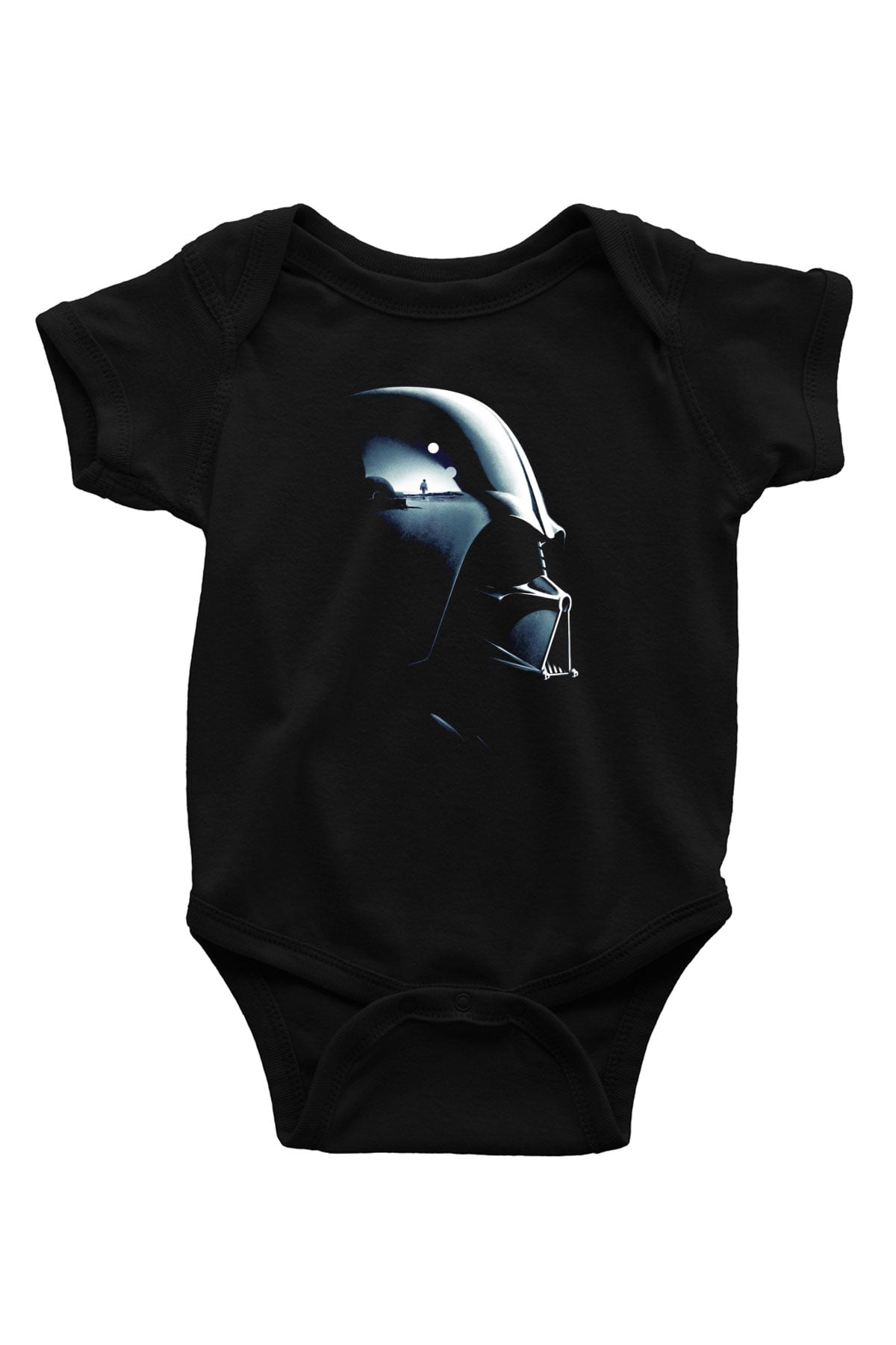 Star Wars Baskılı Siyah Bebek Body - Zıbın