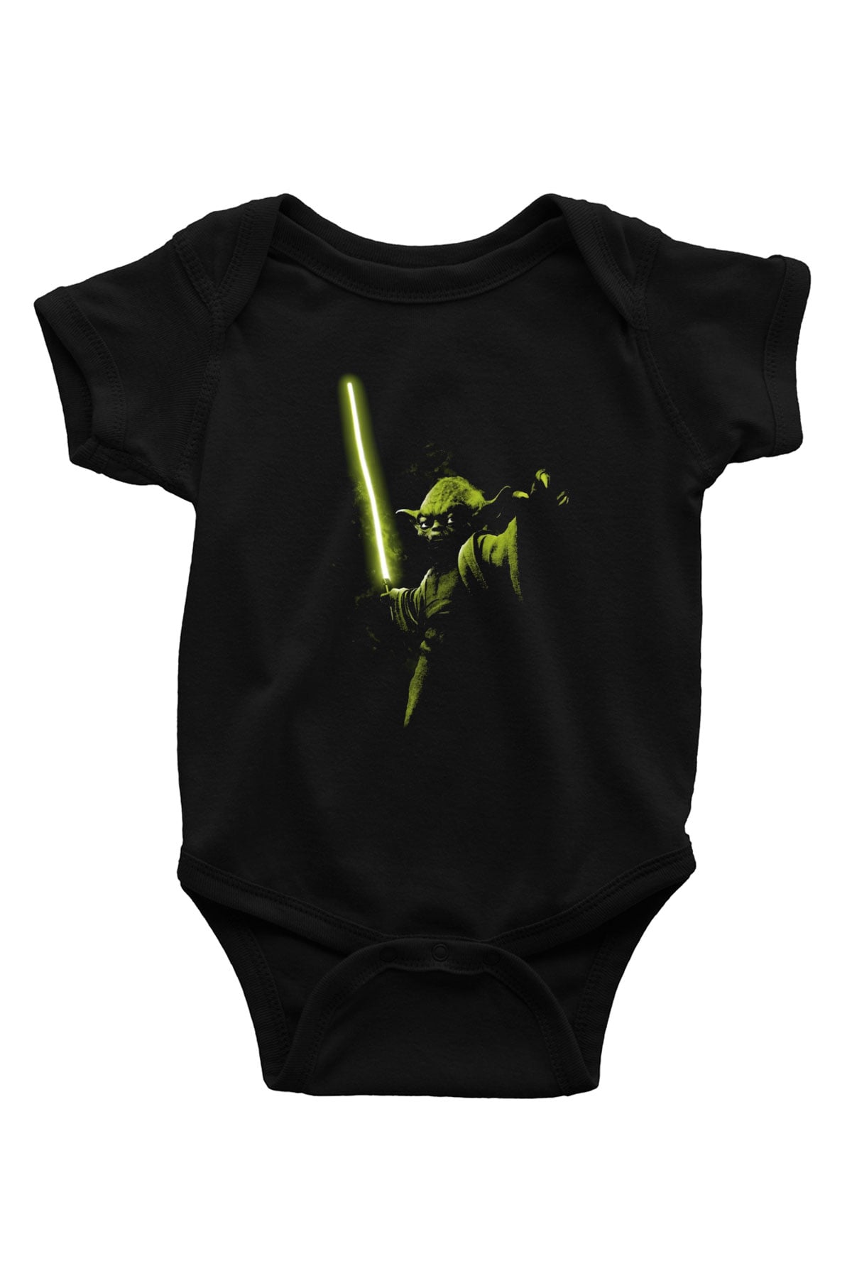 Star Wars Baskılı Siyah Bebek Body - Zıbın