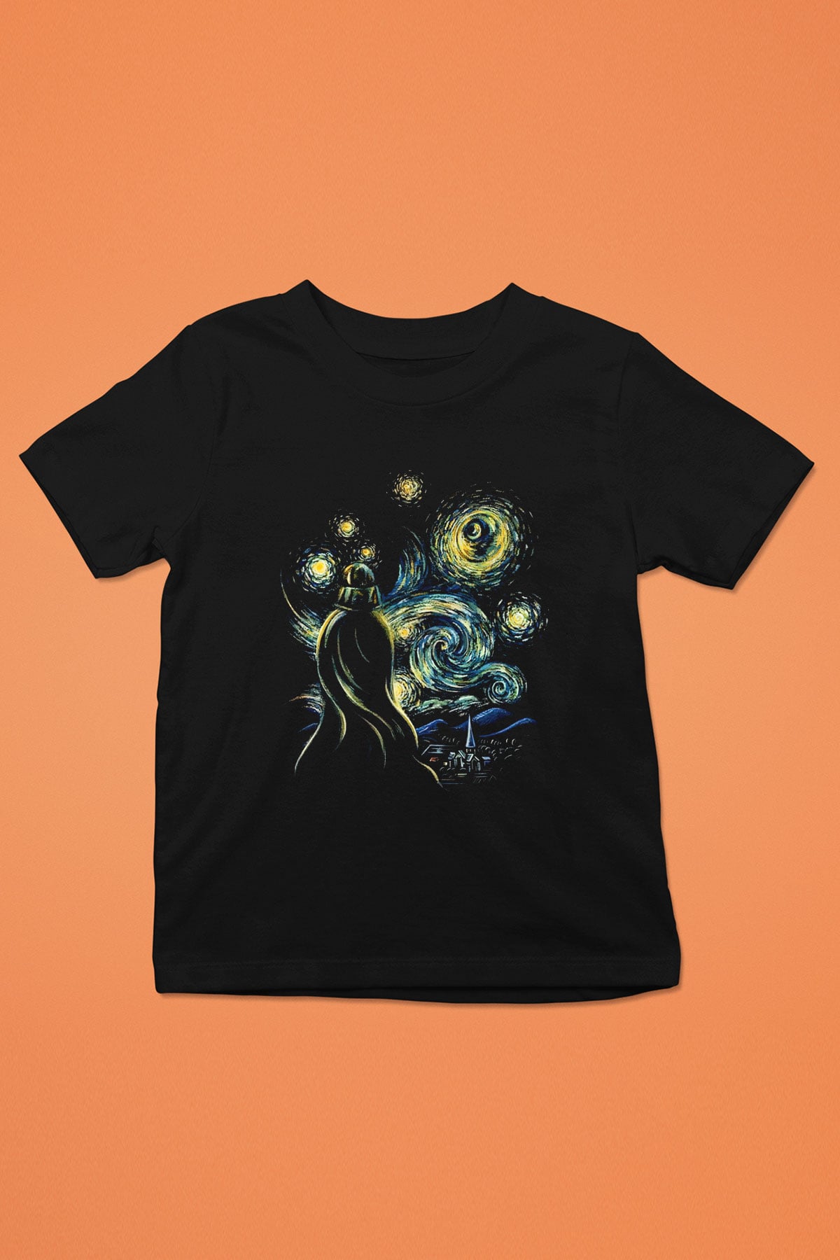 Star Wars Baskılı Siyah Unisex Çocuk Tişört