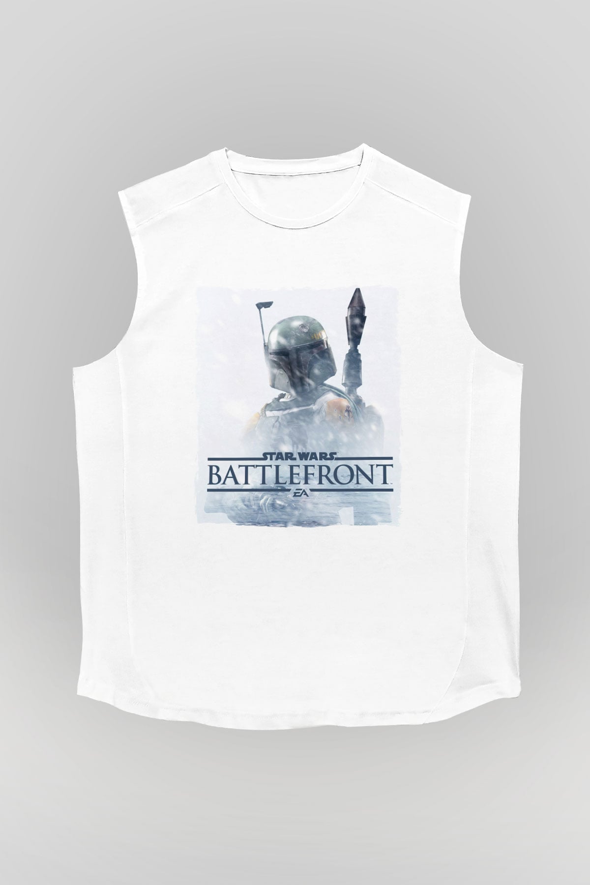 Star Wars: Battlefront Beyaz Unisex Kolsuz Tişört
