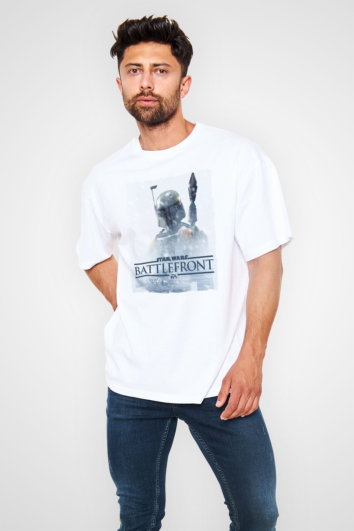 Star Wars: Battlefront Beyaz Unisex Tişört T-Shirt