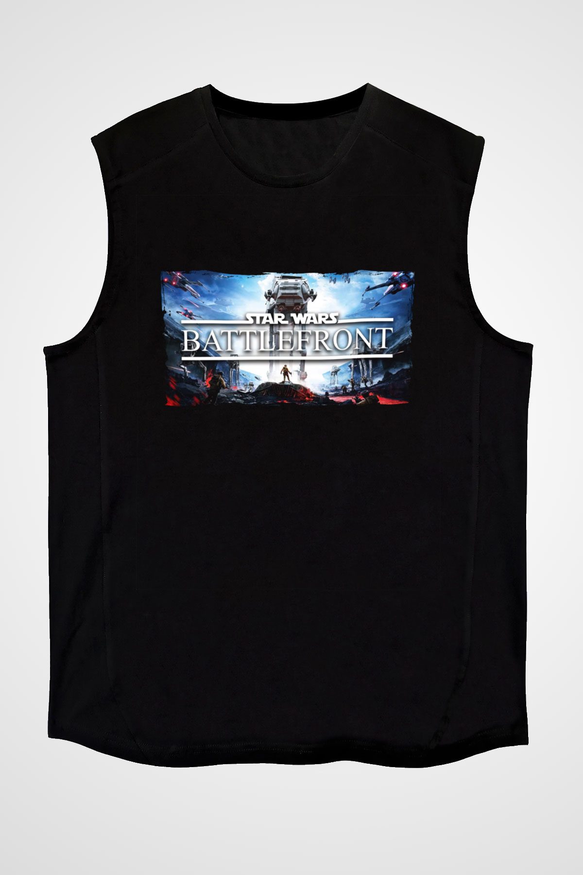 Star Wars: Battlefront Siyah Unisex Kolsuz Tişört