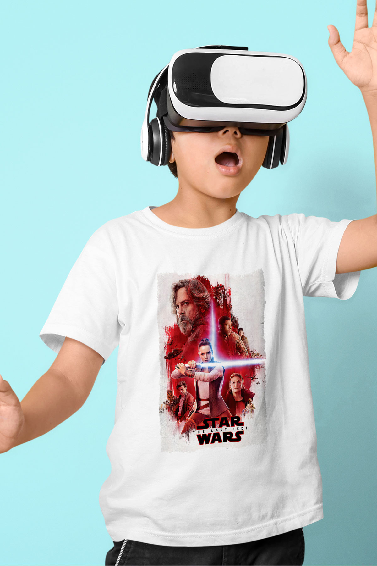 Star Wars Beyaz Unisex Çocuk Tişört