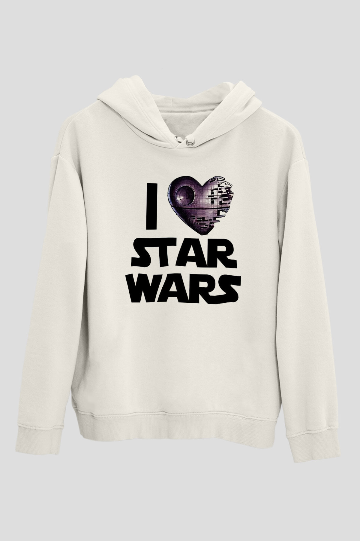 Star Wars Beyaz Unisex Hoodie