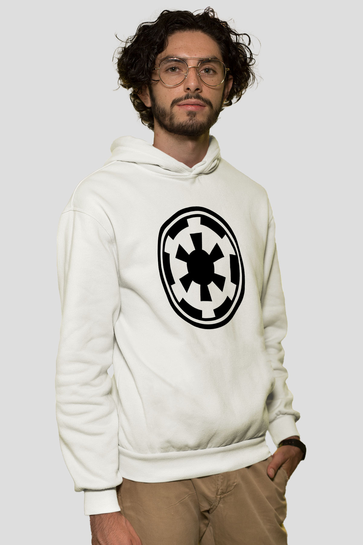 Star Wars Beyaz Unisex Hoodie
