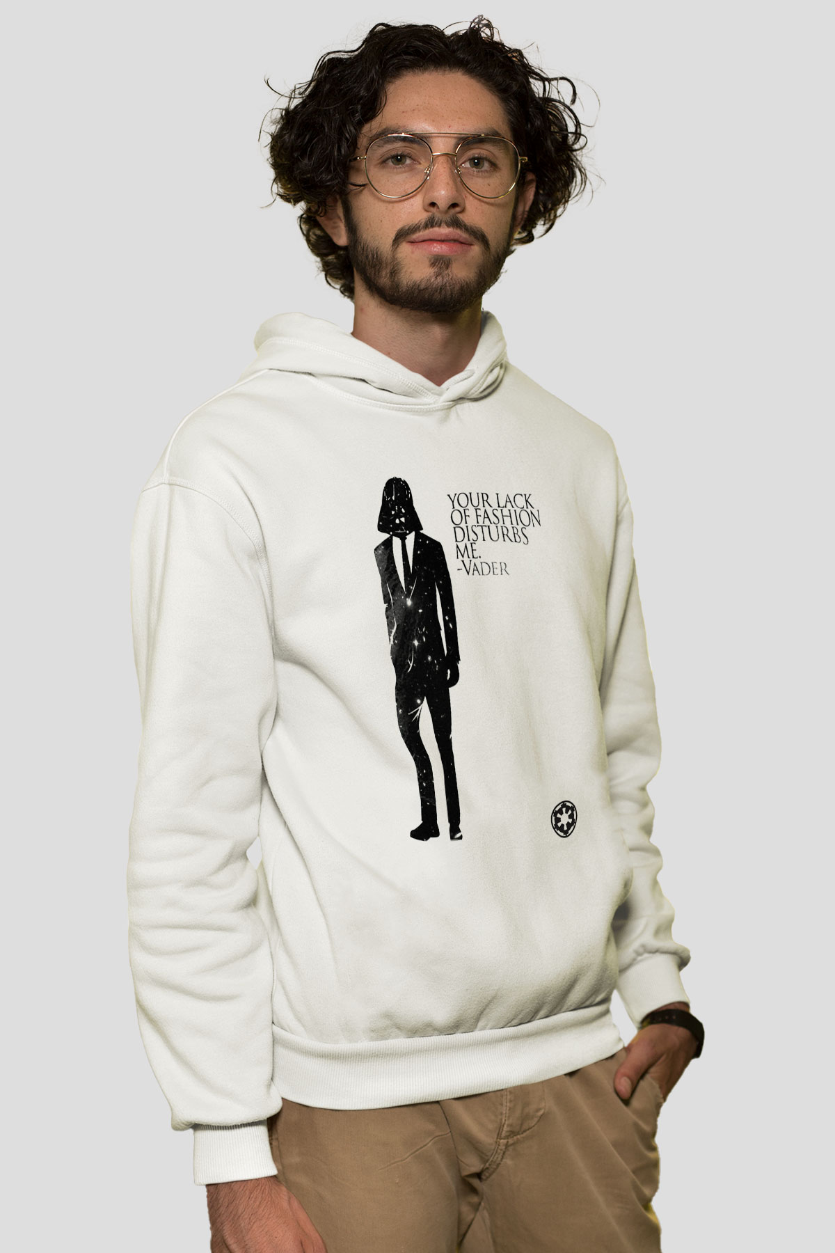 Star Wars Beyaz Unisex Hoodie