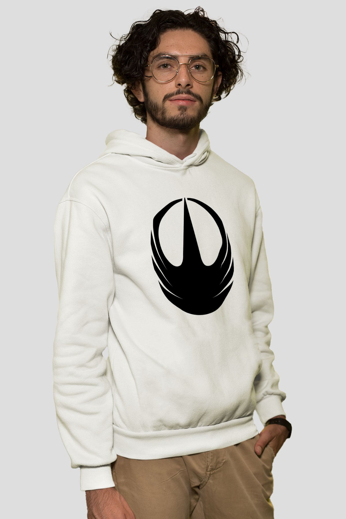 Star Wars Beyaz Unisex Hoodie