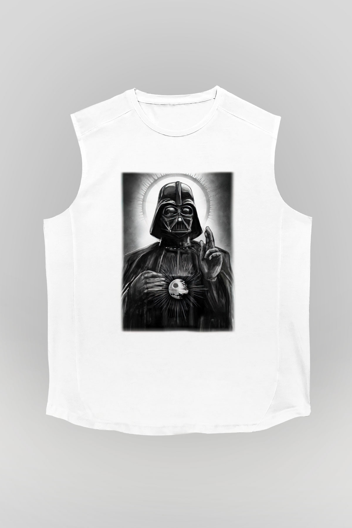 Star Wars Beyaz Unisex Kolsuz Tişört