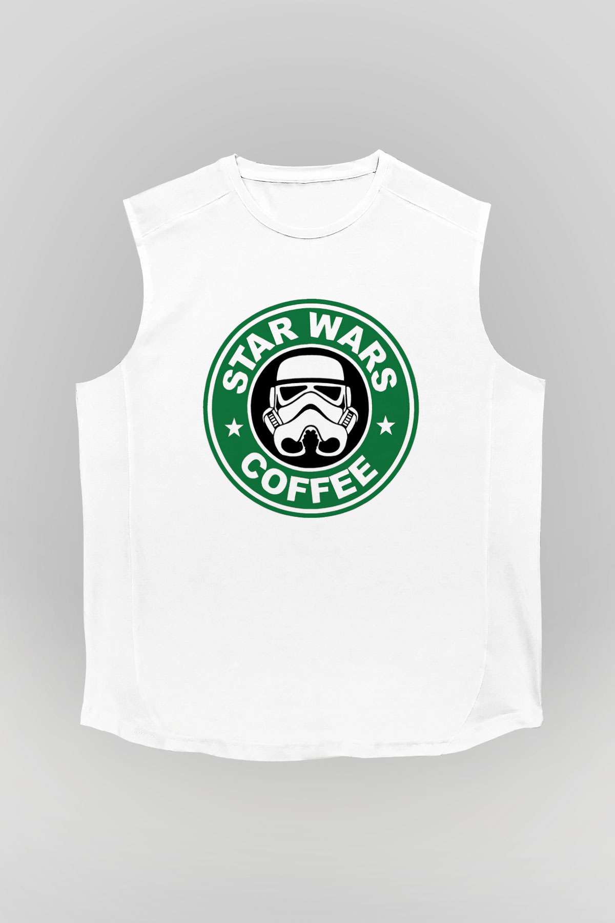 Star Wars Beyaz Unisex Kolsuz Tişört