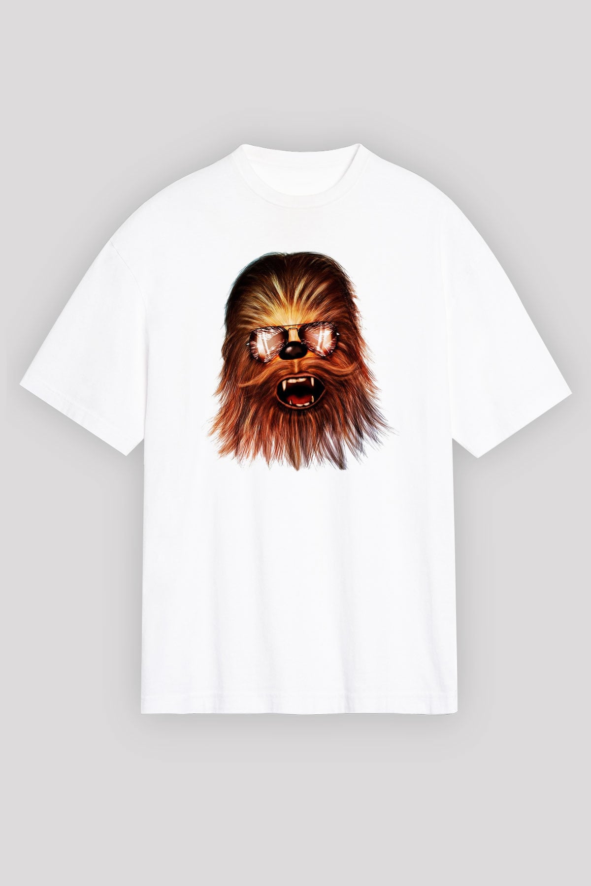 Star Wars Beyaz Unisex Oversize Tişört T-Shirt