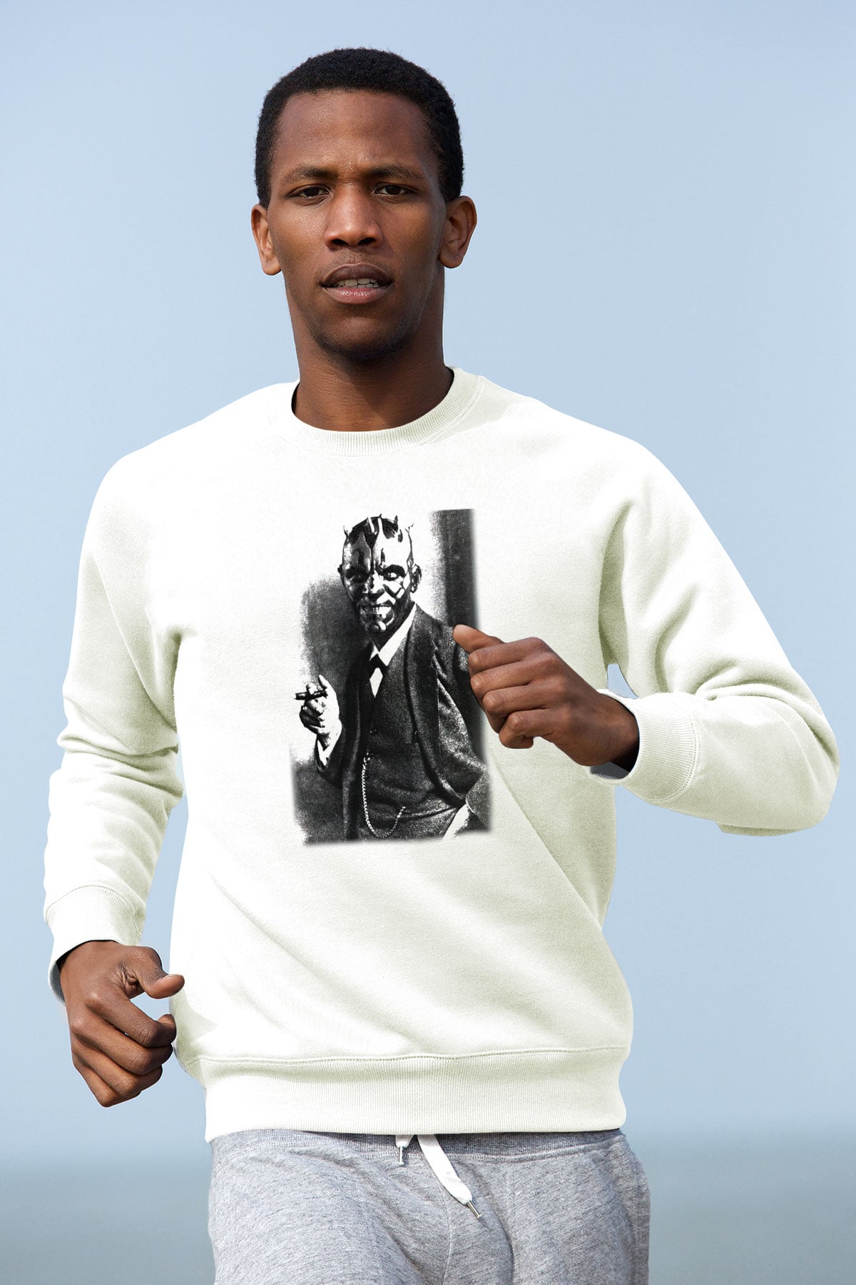 Star Wars Beyaz Unisex Sweatshirt