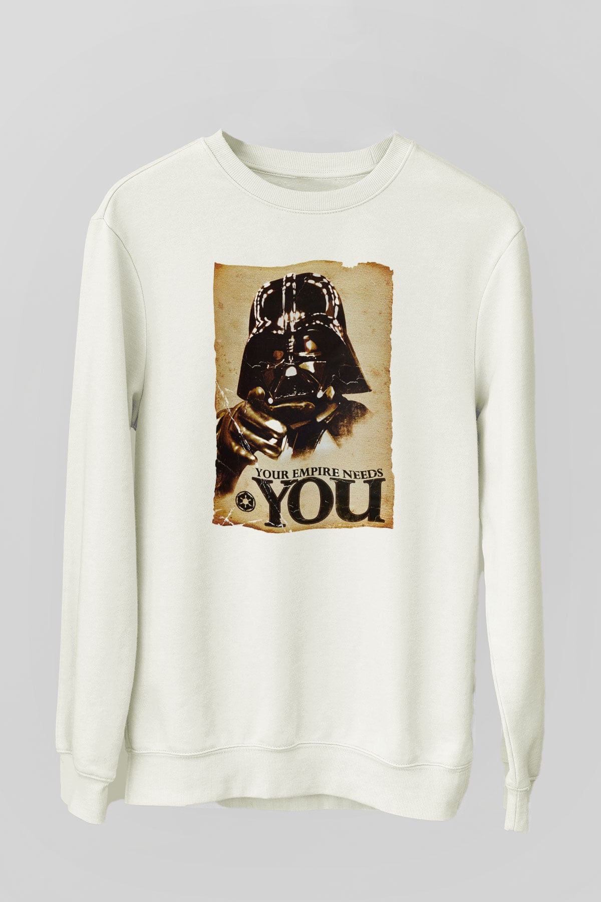 Star Wars Beyaz Unisex Sweatshirt