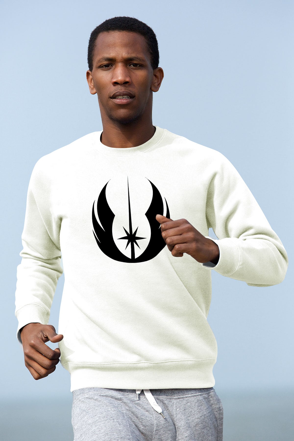 Star Wars Beyaz Unisex Sweatshirt