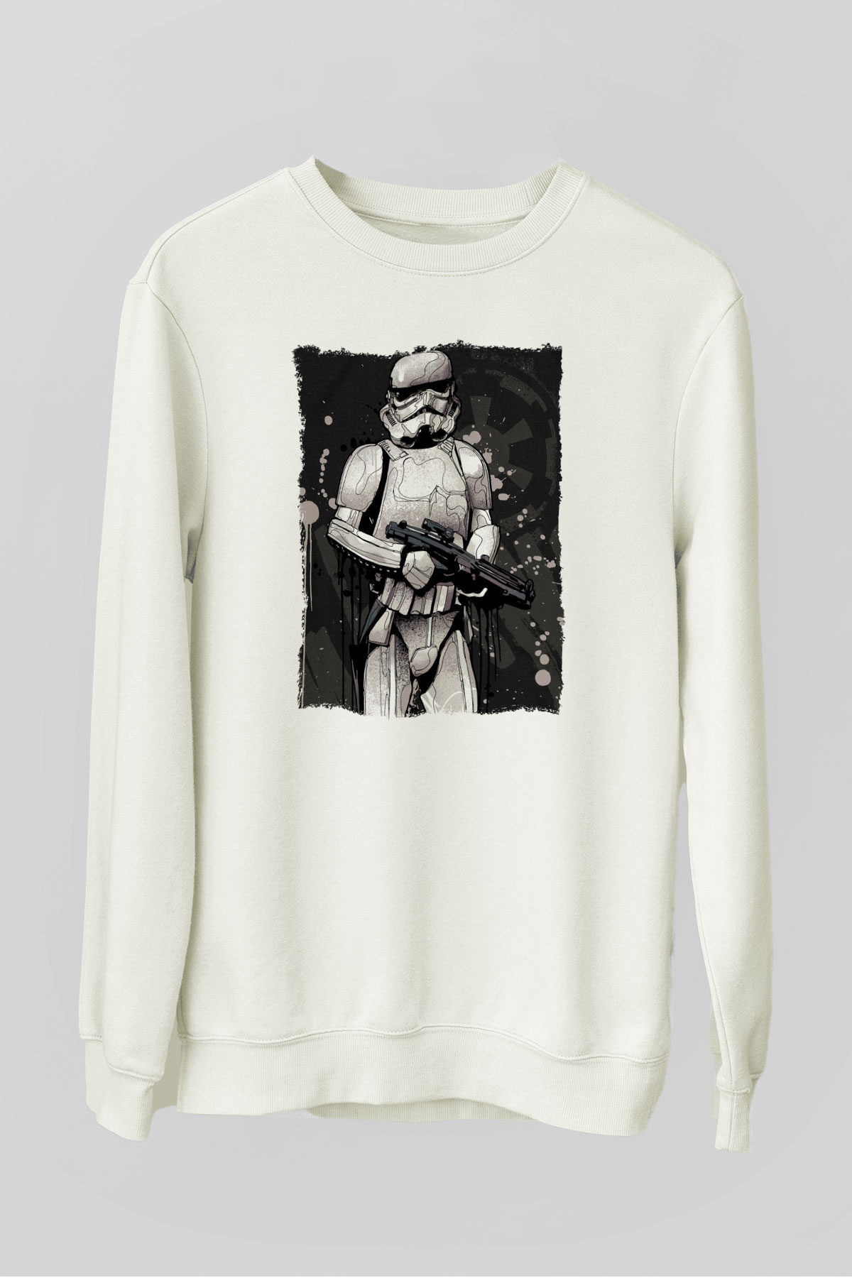 Star Wars Beyaz Unisex Sweatshirt