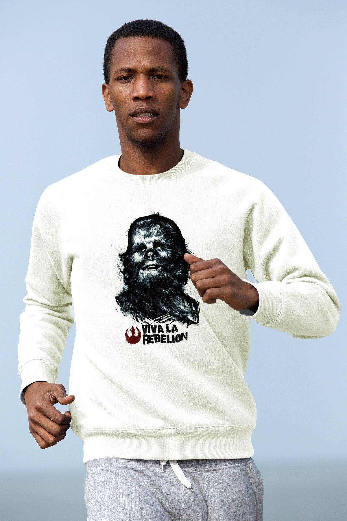Star Wars Beyaz Unisex Sweatshirt