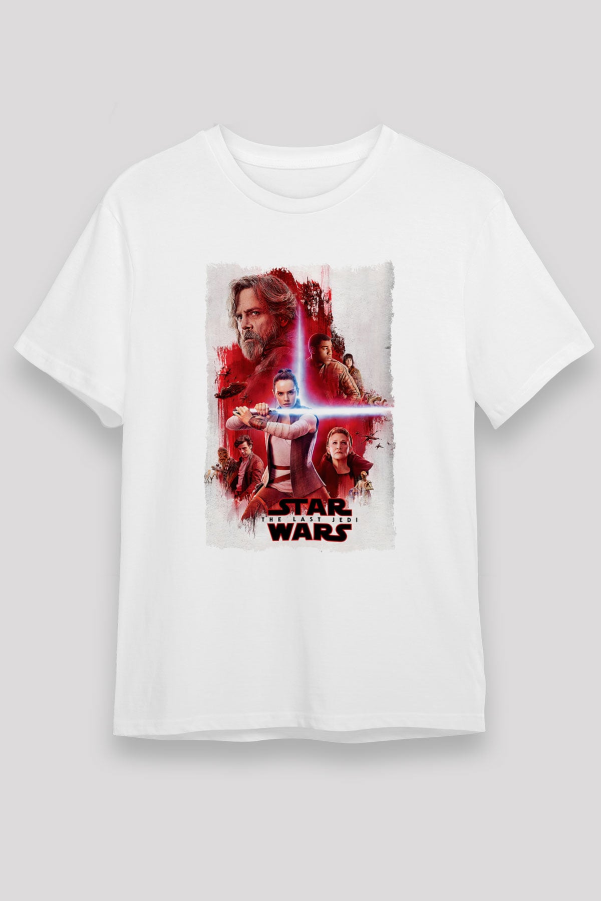 Star Wars Beyaz Unisex Tişört T-Shirt
