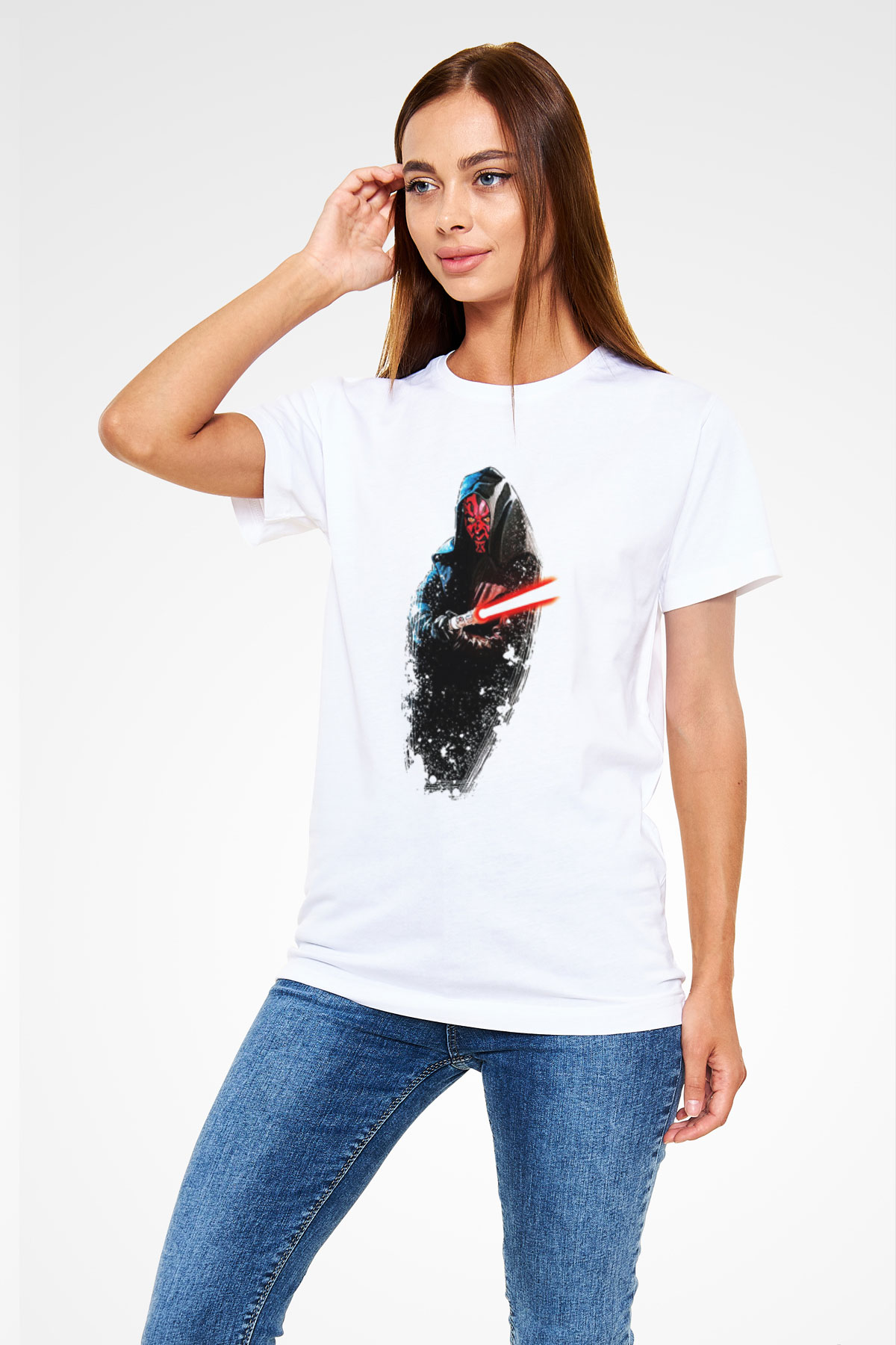 Star Wars Beyaz Unisex Tişört T-Shirt