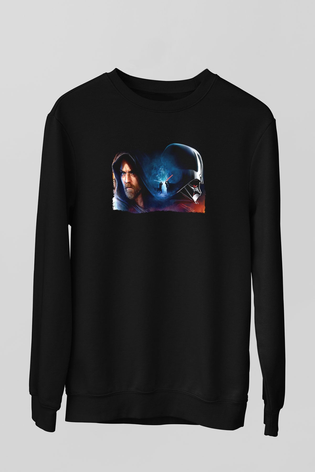 Star Wars (Dart Vader) Baskılı Unisex Siyah Sweatshirt