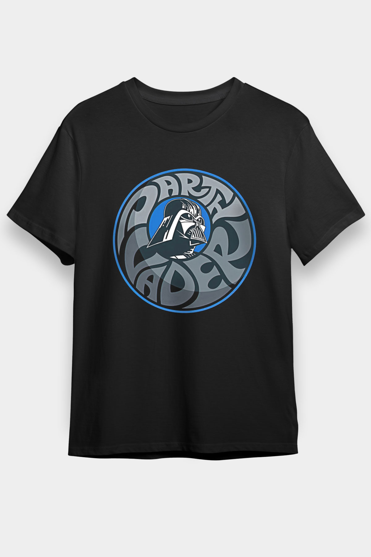 Star Wars (Dart Vader) Baskılı Unisex Siyah Tişört - Tshirt
