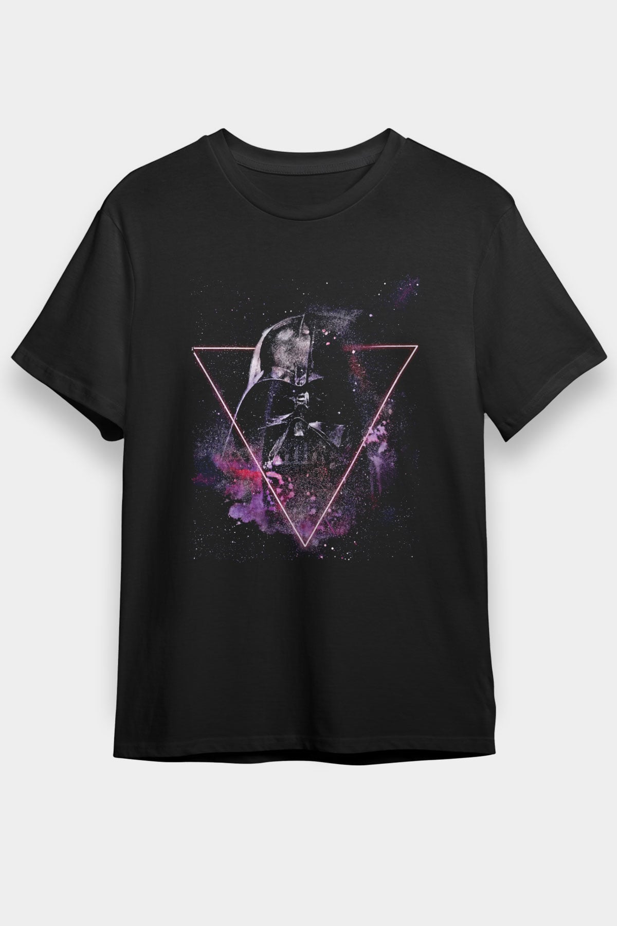 Star Wars (Dart Vader) Baskılı Unisex Siyah Tişört - Tshirt