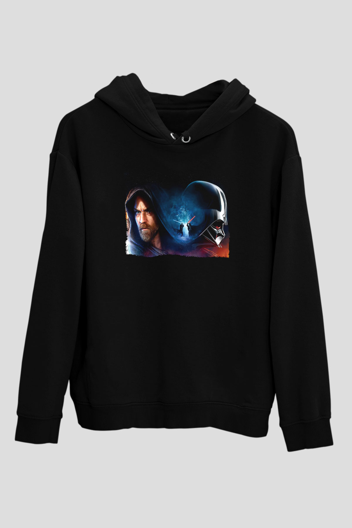 Star Wars (Dart Vader) Baskılı Unisex Siyah Hoodie
