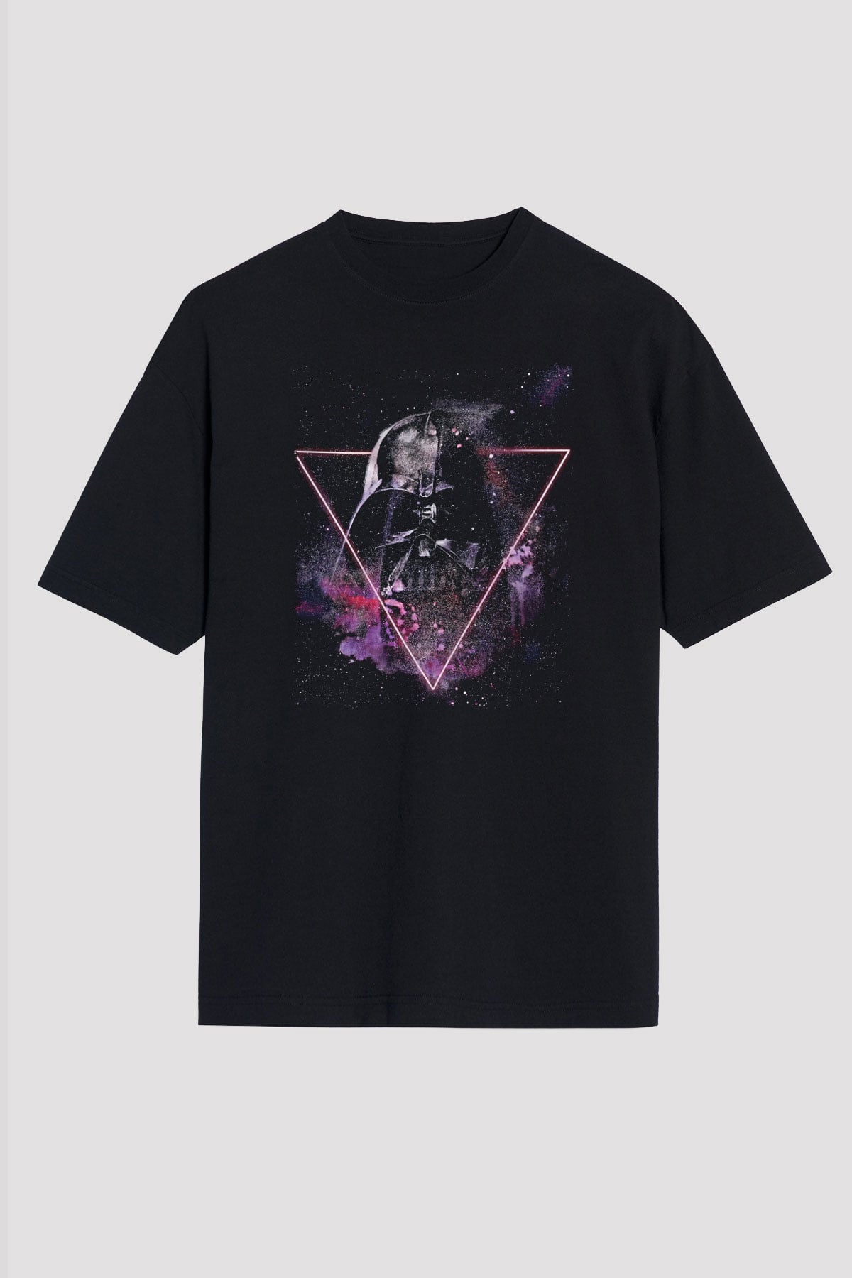 Star Wars (Dart Vader) Baskılı Unisex Siyah Oversize Tişört - Tshirt