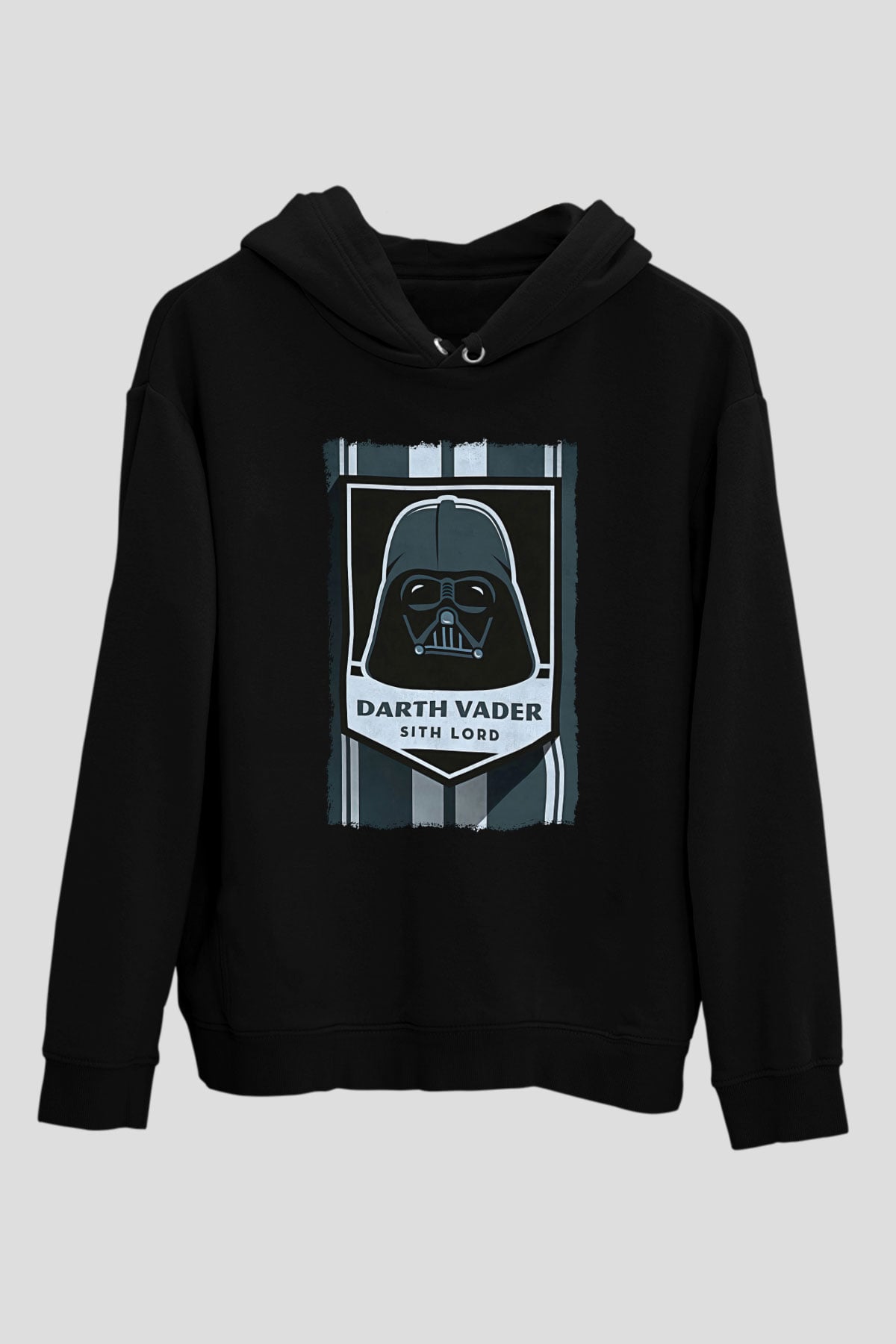Star Wars (Dart Vader) Baskılı Unisex Siyah Hoodie