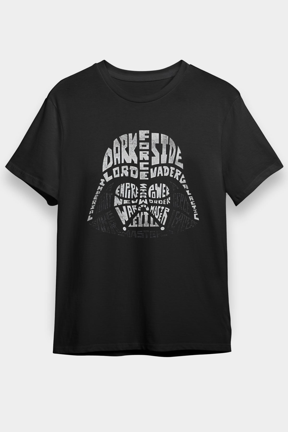 Star Wars (Dart Vader) Baskılı Unisex Siyah Tişört - Tshirt