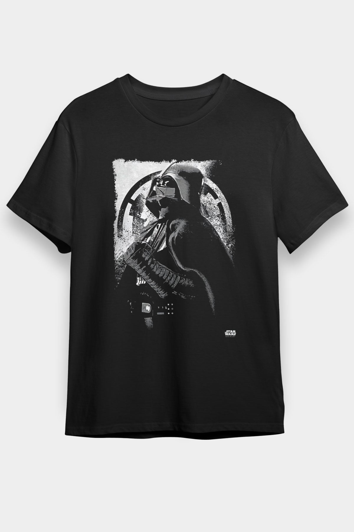 Star Wars (Dart Vader) Baskılı Unisex Siyah Tişört - Tshirt