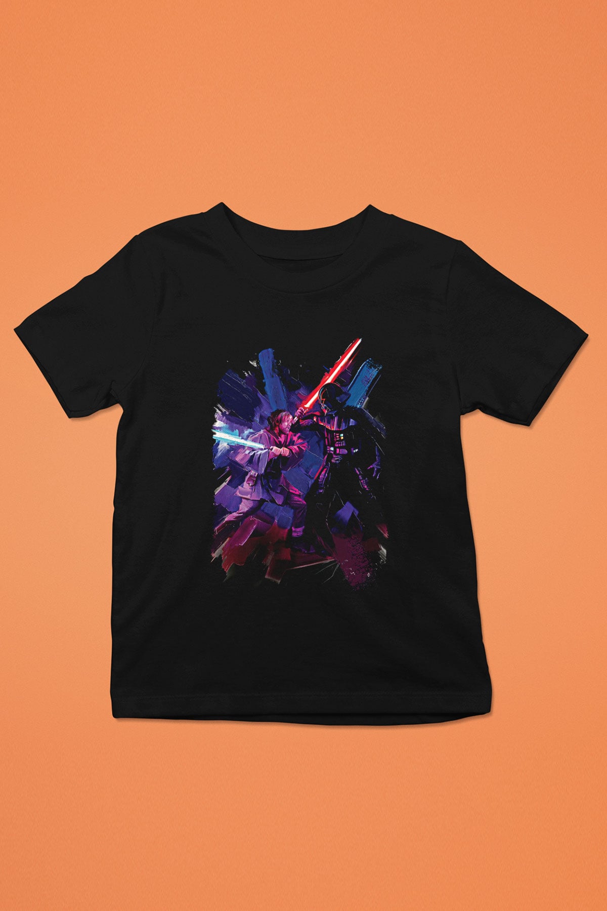 Star Wars (Dart Vader) Baskılı Unisex Siyah Çocuk Tişört - Tshirt