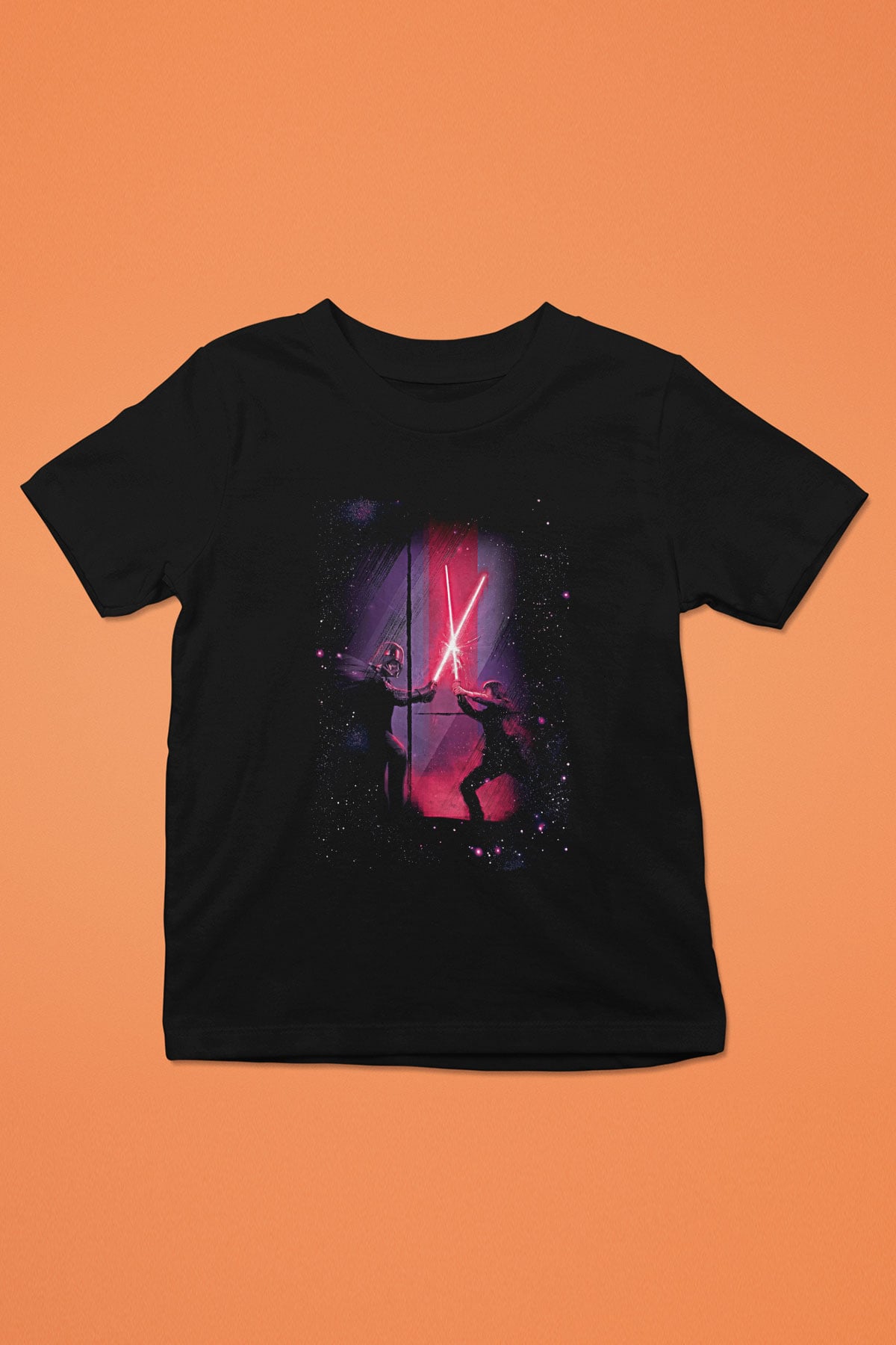 Star Wars (Dart Vader) Baskılı Unisex Siyah Çocuk Tişört - Tshirt