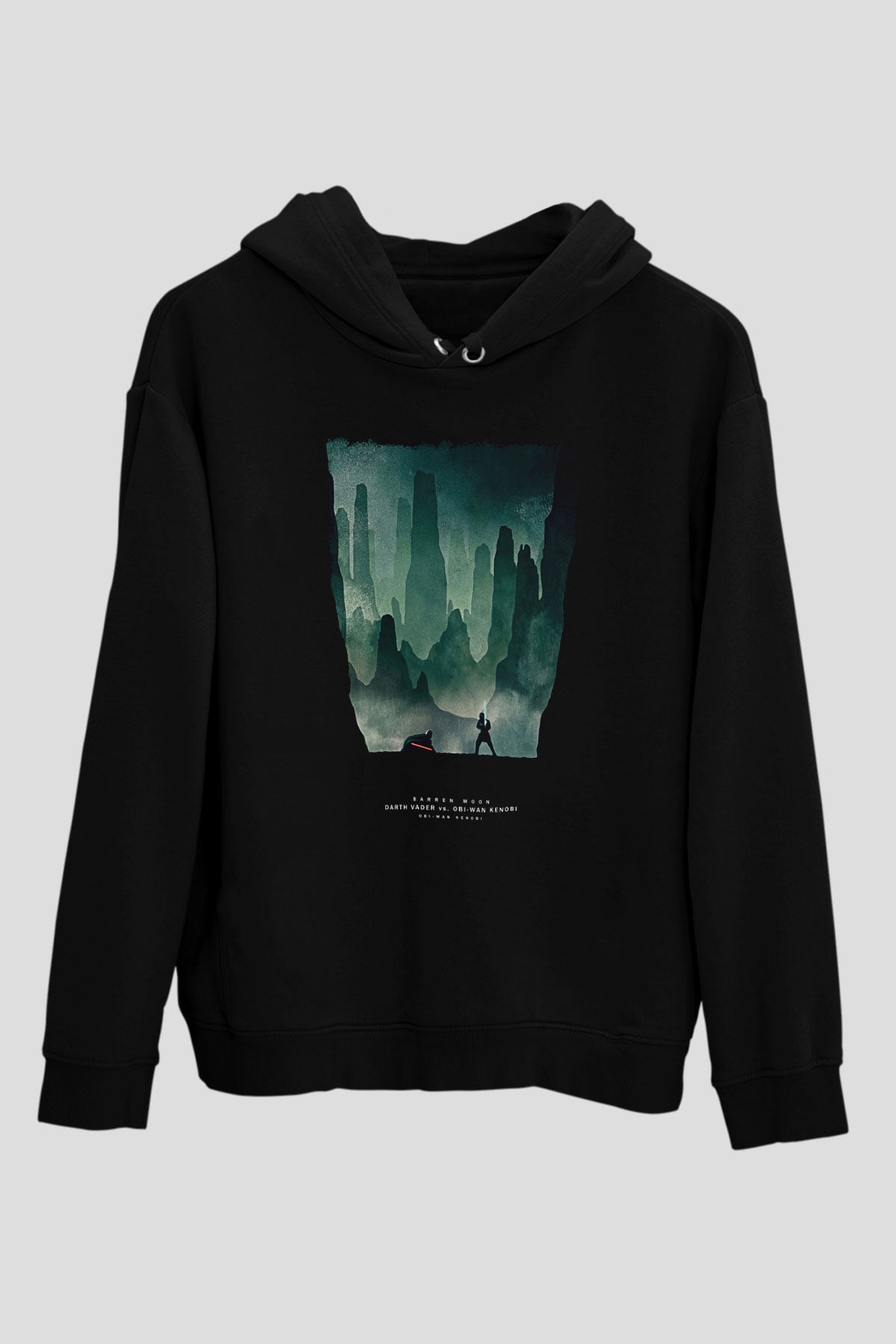 Star Wars (Dart Vader) Baskılı Unisex Siyah Hoodie