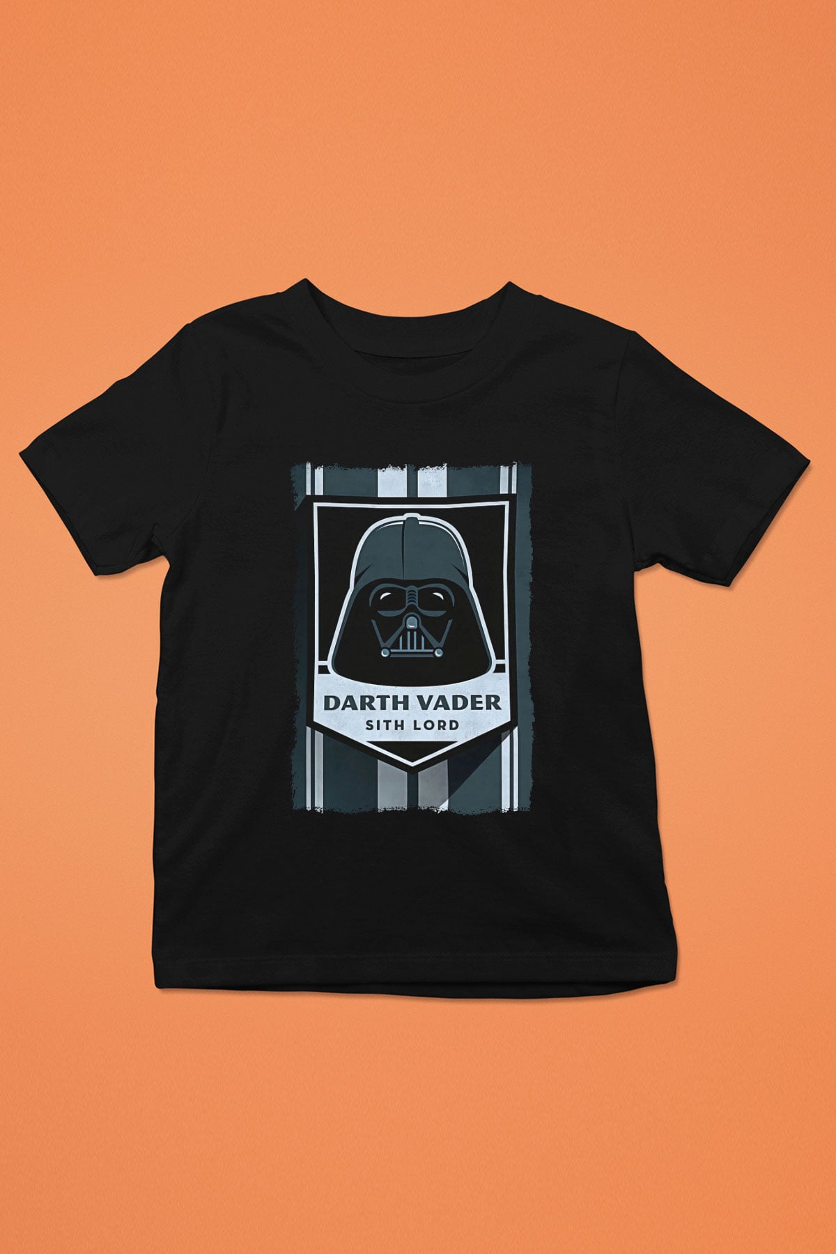 Star Wars (Dart Vader) Baskılı Unisex Siyah Çocuk Tişört - Tshirt