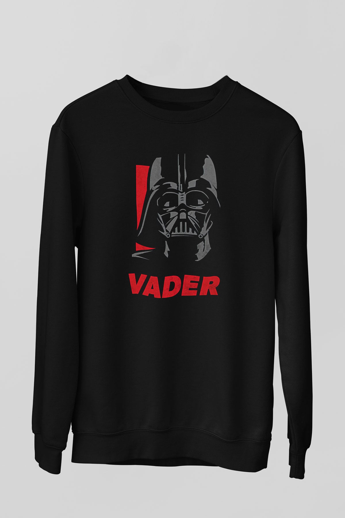 Star Wars (Dart Vader) Baskılı Unisex Siyah Sweatshirt