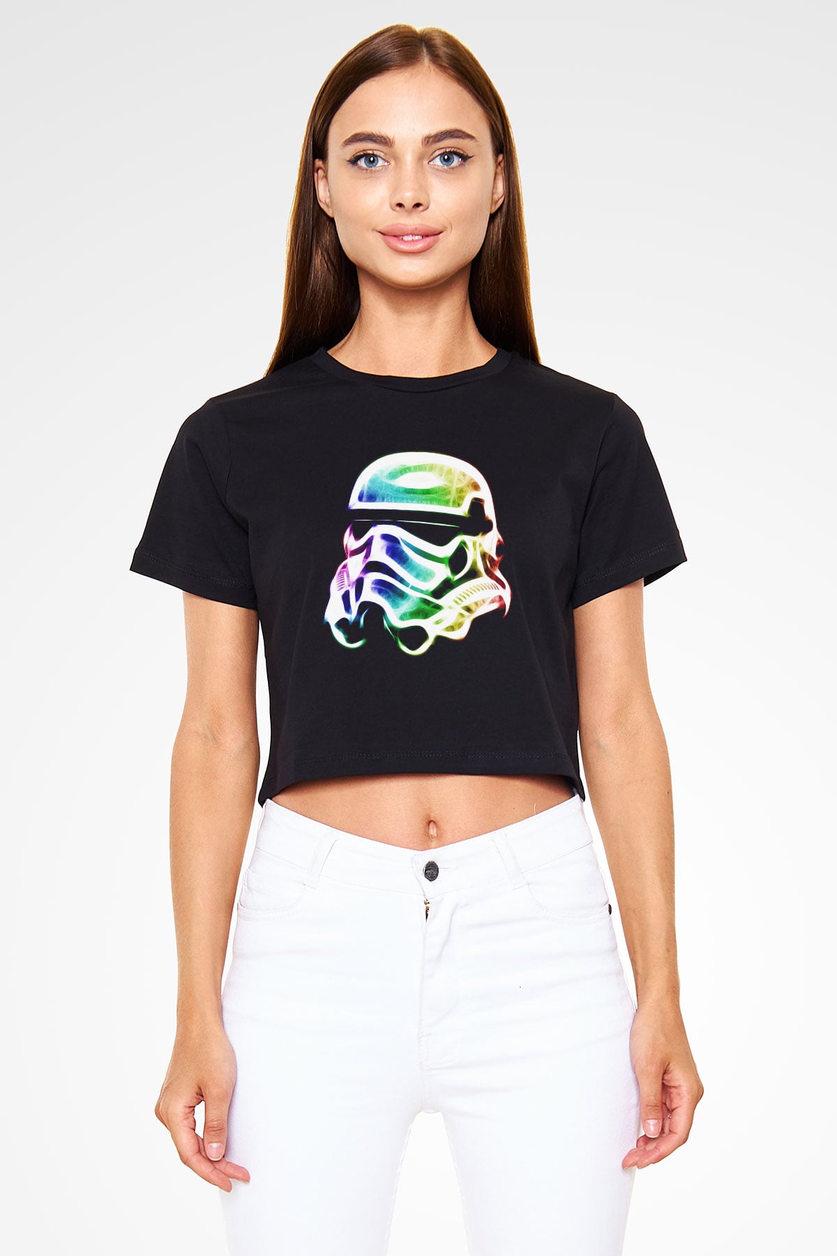 Star Wars Siyah Crop Top Tişört