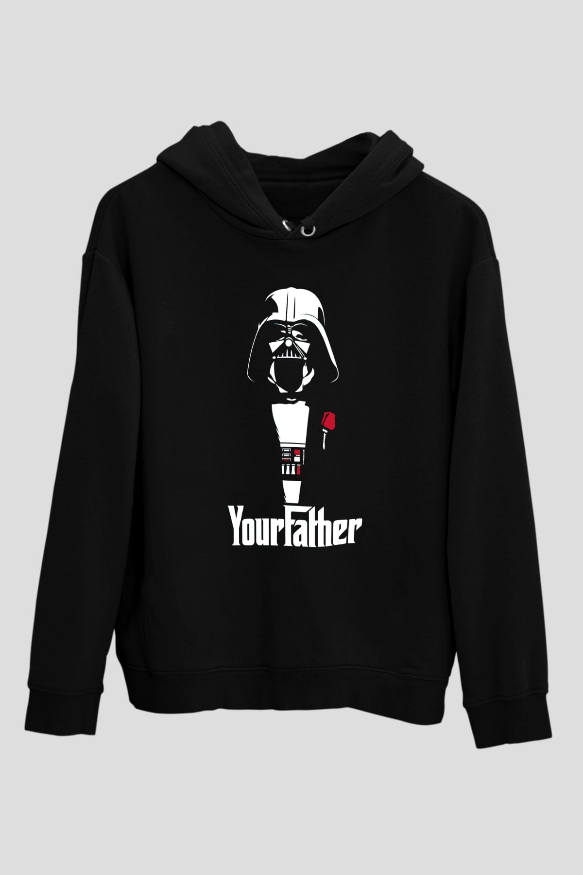 Star Wars Siyah Unisex Kapşonlu Sweatshirt