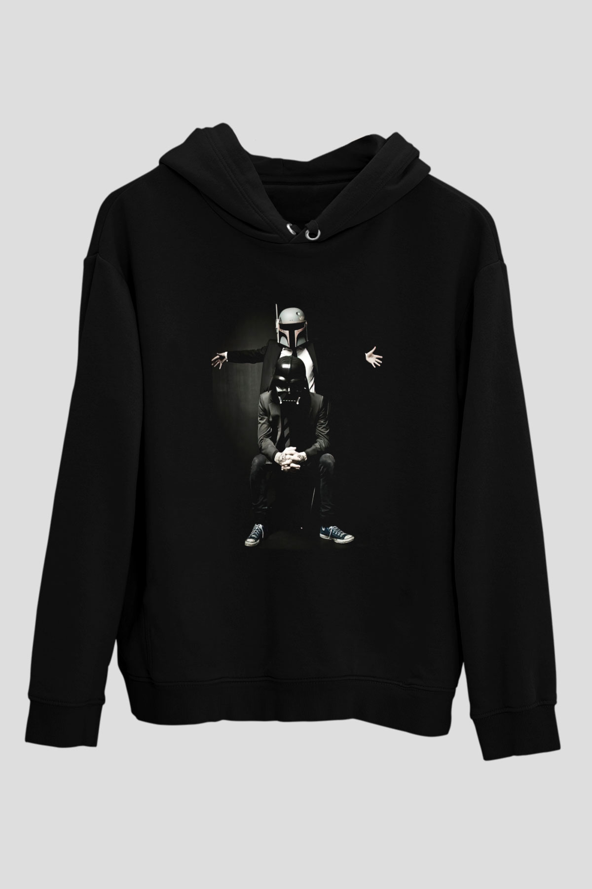 Star Wars Siyah Unisex Kapşonlu Sweatshirt