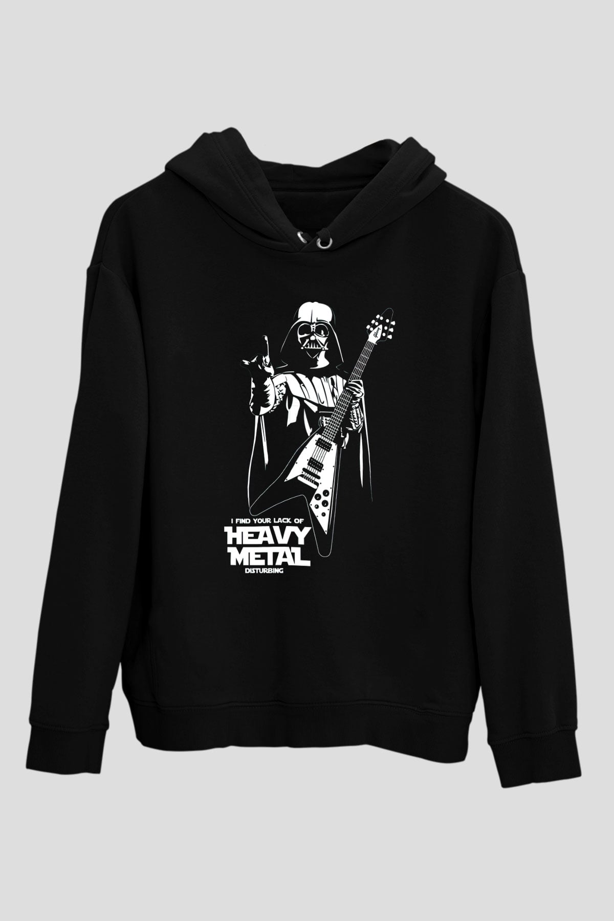 Star Wars Siyah Unisex Kapşonlu Sweatshirt