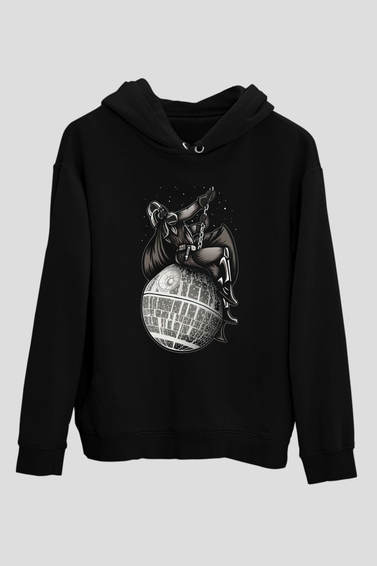 Star Wars Siyah Unisex Kapşonlu Sweatshirt