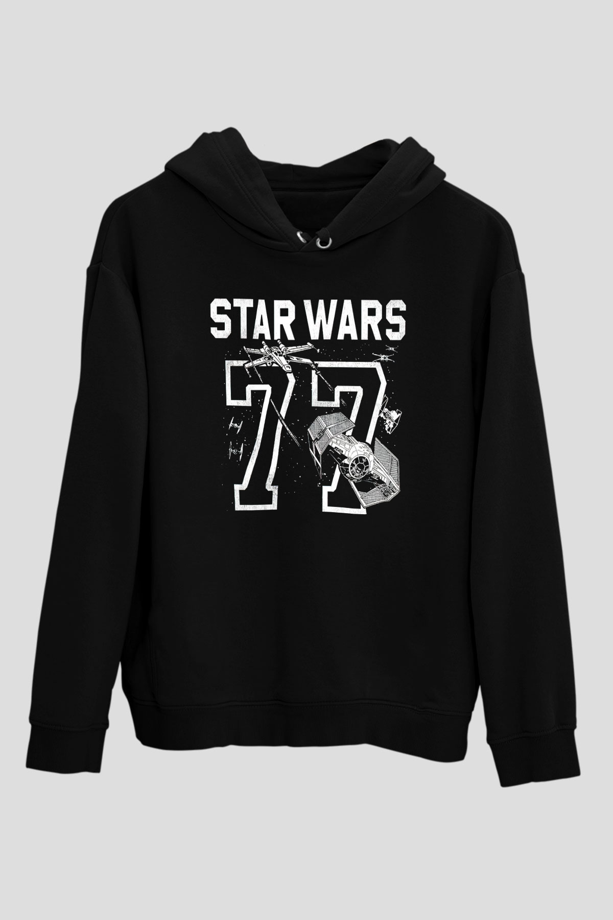 Star Wars Siyah Unisex Kapşonlu Sweatshirt