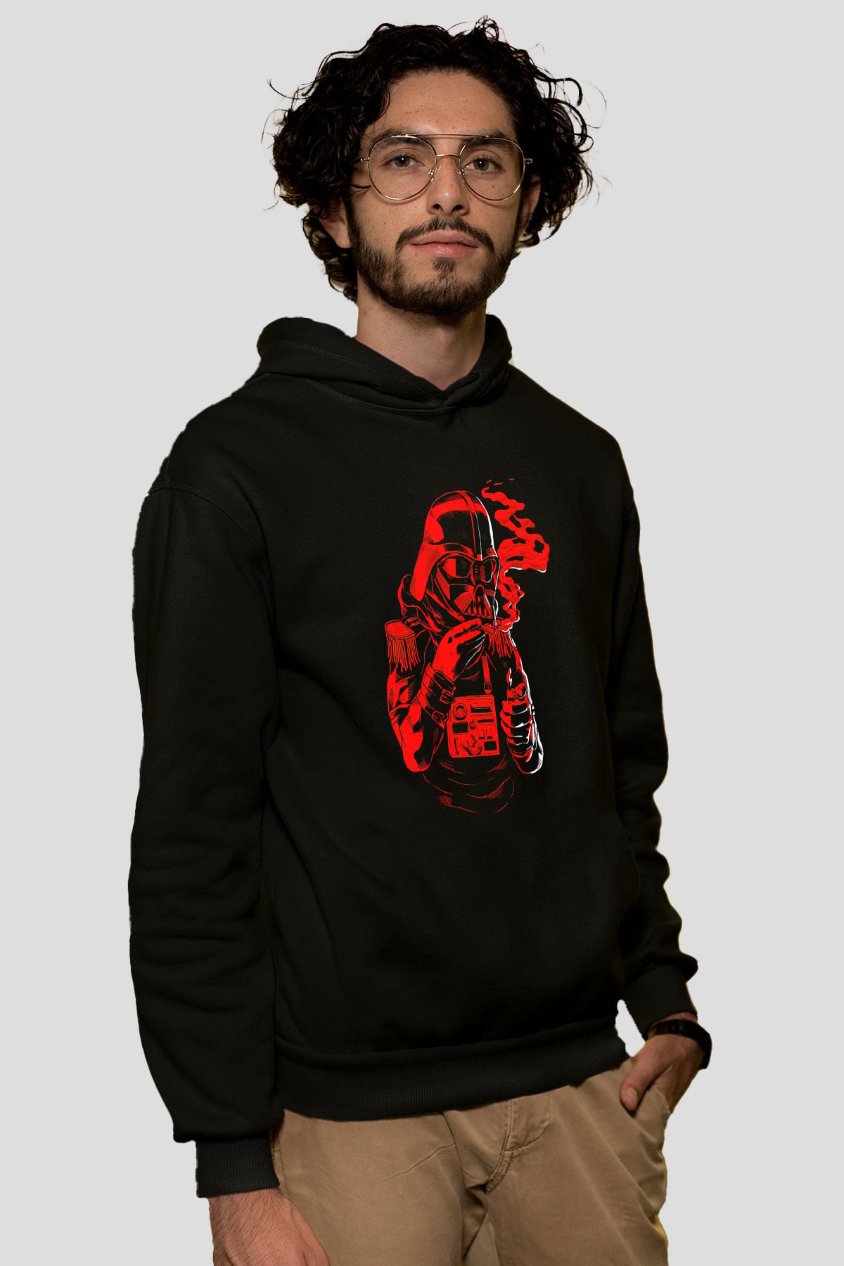 Star Wars Siyah Unisex Kapşonlu Sweatshirt