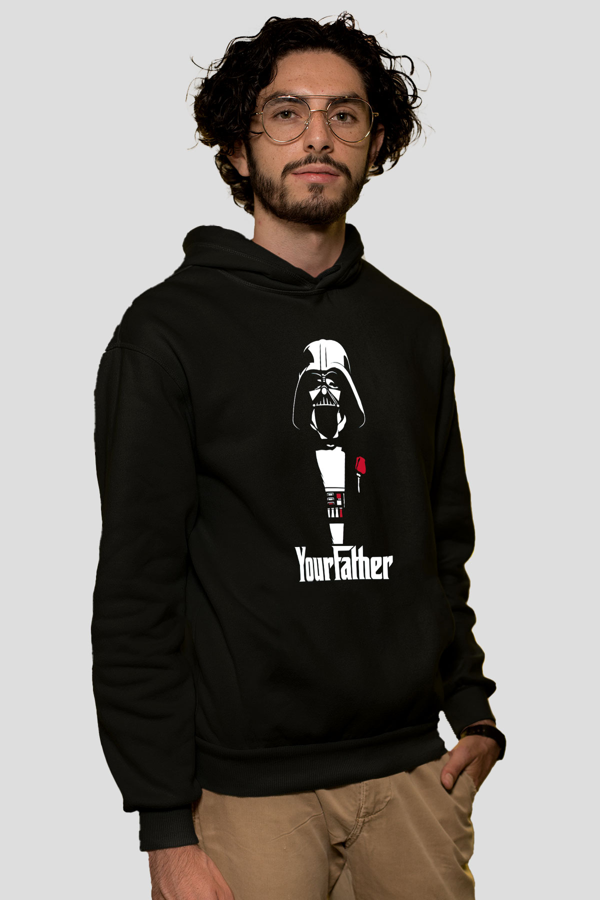 Star Wars Siyah Unisex Kapşonlu Sweatshirt