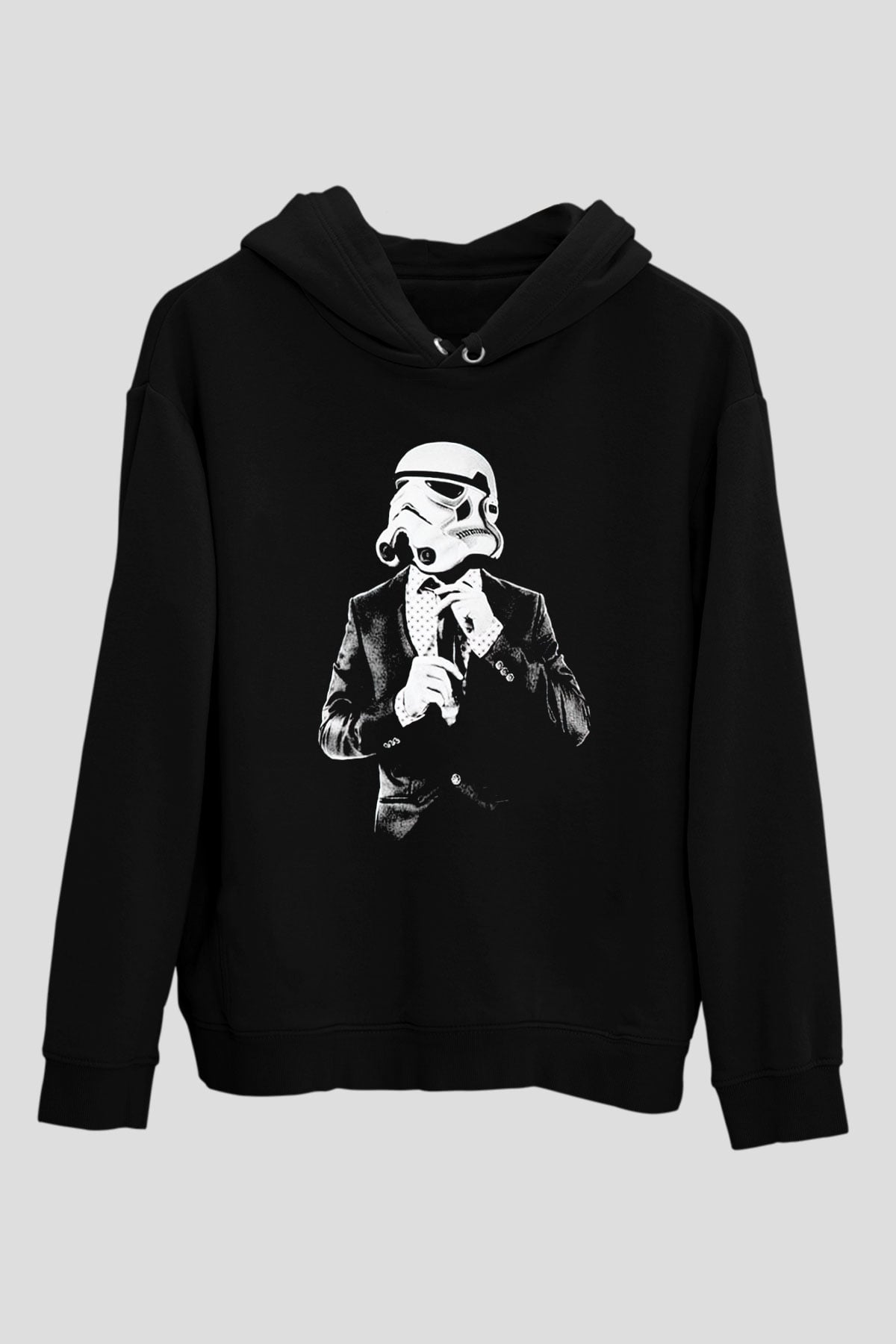 Star Wars Siyah Unisex Kapşonlu Sweatshirt