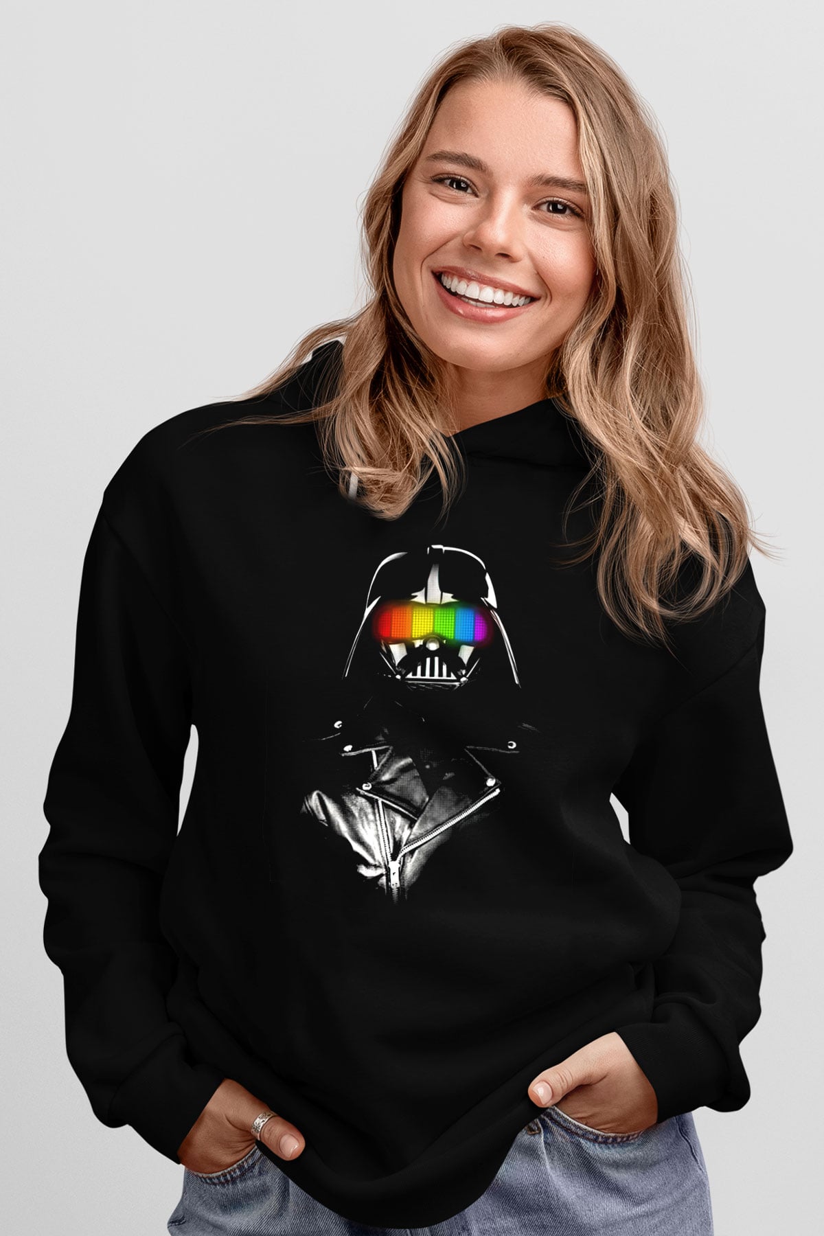 Star Wars Siyah Unisex Kapşonlu Sweatshirt